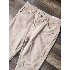 URBAN OUTFITTERS BDG CORDUROY FLARED PANTS WOMENS SIZE 31 X 32 IVORY TAN NWT!